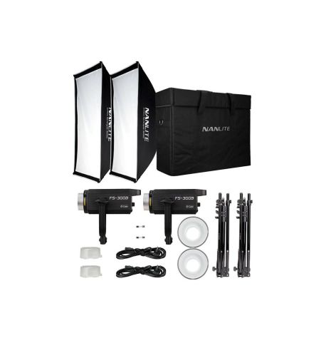 NANLITE FOCO FS-300 Bi-Color LED Kit 2 Uds.  (NAFS300B2KITSLS)