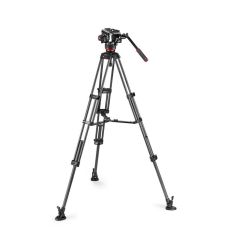 Manfrotto Kit trípode vídeo PRO Twin aluminio + rótula 504X (MVK504XTWINMC) 2