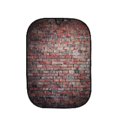 Lastolite by Manfrotto Fondo plegable Urban 1,5m x 2,1m (5' x 7') Ladrillo rojo clásico / Ladrillo blanco 2