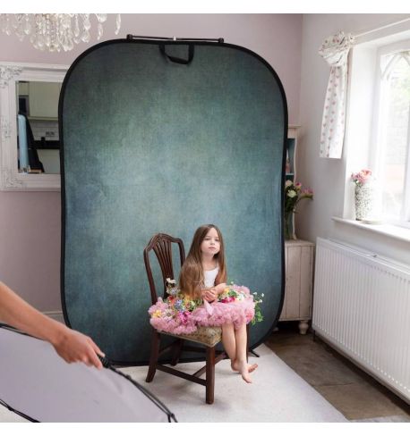 Lastolite by Manfrotto Fondo plegable Vintage 1,5m x 2,1m (5' x 7') Ink/Sage