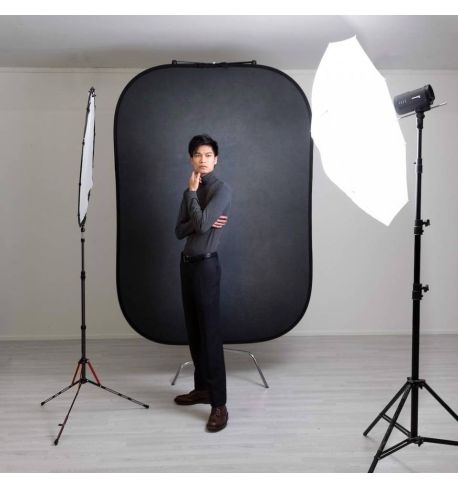 Lastolite by Manfrotto Fondo plegable Vintage 1,5m x 2,1m (5' x 7') Walnut (nuez)/Pewtar (peltre)