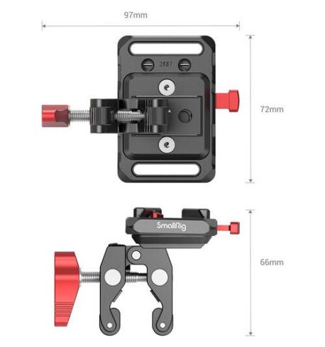 SmallRig Placa de batería Mini V-Lock con abrazadera en forma de garra 2989 | SROA310