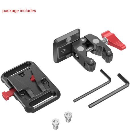 SmallRig Placa de batería Mini V-Lock con abrazadera en forma de garra 2989 | SROA310