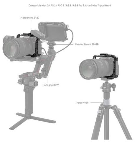 SmallRig Jaula de cámara para Panasonic Lumix S5 II y S5 IIX 4022 | SRNQP519
