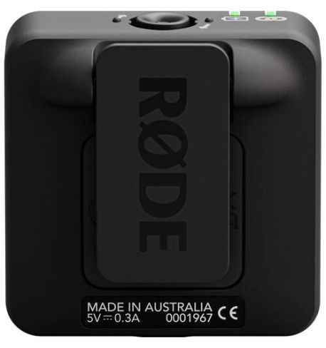 RODE Wireless ME | Sistema de micrófono inalámbrico digital compacto (2,4 GHz, negro)