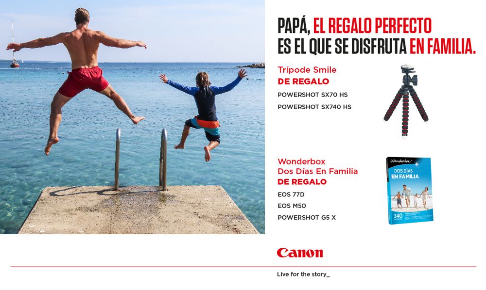 Celebra el día del padre con Canon - Foto k fotografía Barcelona